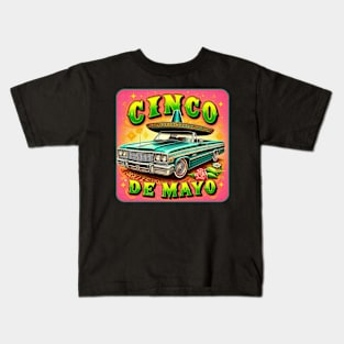 Cinco de Mayo Lowrider Sombrero Top Kids T-Shirt